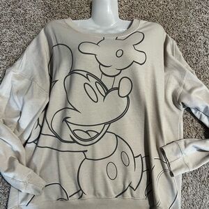 Disney Cream Mickey Mouse Sweatshirt
